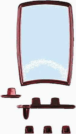 набор для ванной BEROSSI 4102 розовый мрамор