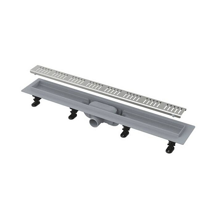 Лоток душев гор/вып комб/з Дн40 850х60 нж/реш мат Alca APZ10-850M.