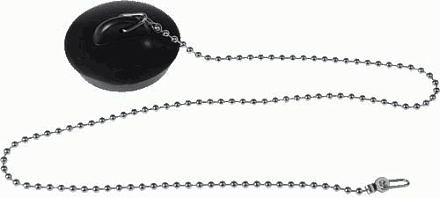 пробка д/ванны с цепочкой Полимер