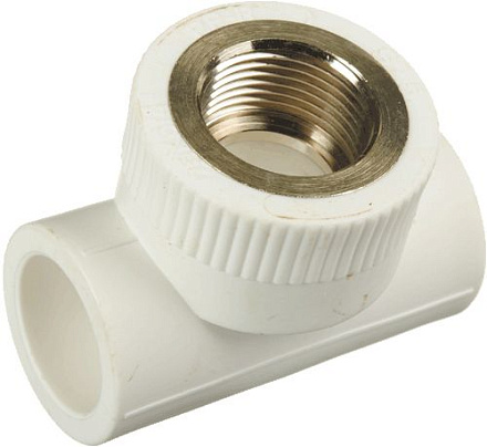 тройник PPRC комбинированный 32*3/4"вн.*32 КРОСС