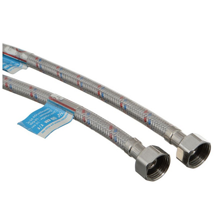 подводка для воды гибкая нерж. с ПВХ покрытием 80 см в/в 1/2" ТР