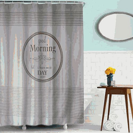 шторка д/в тканевая 180х200см "Доброе утро" MZ-87