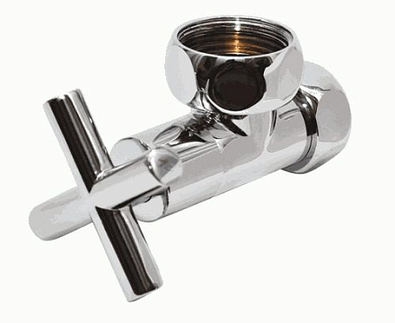 вентиль угловой крест для полотенцесушителя 1" * 3/4" г/г  (ПАРА) SMART