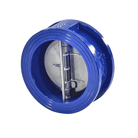 Клапан обратный чугун 2/створ 407A Ду 200 Ру16 Тмакс=100 оС межфл створки нерж Zetkama 407A200C54