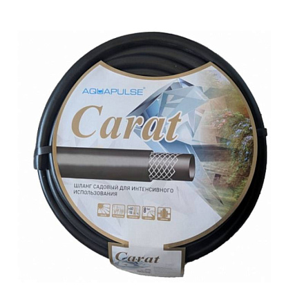шланг поливочный ТЭП армир. 1/2" бухта 30м Carat черный 3х слойный tCRT 1/2x30