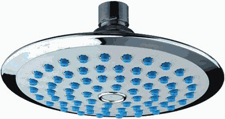 лейка верхнего душа MELODIA d150мм, хром/серый/голубой MKP20479C