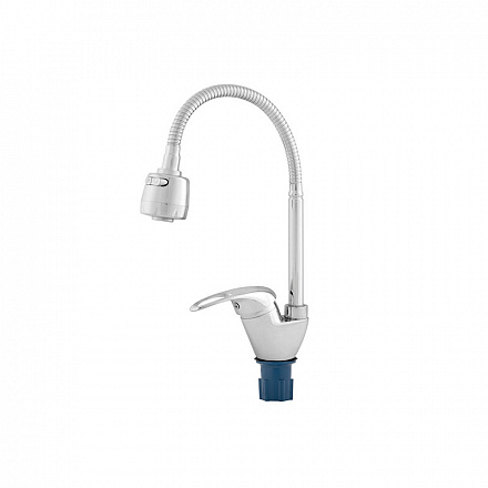 смеситель кухня MELODIA Classica/Классика картридж д.40мм R-излив гибкий с лейкой MDV40716