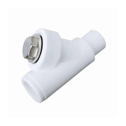 Фильтр PP-R бел сетчатый Дн25х45гр вн/нр пайка VALFEX 10142025