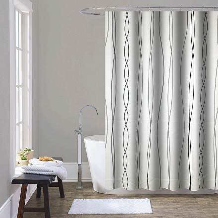 шторка д/в тканевая 180х200см "Светлая дымка" MZ-178