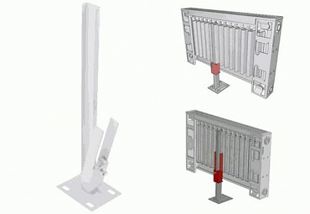 кронштейн напольный для стальных панельных радиаторов К11.31