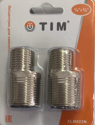Эксцентрик 3/4" x1/2" (никель) TIM  /XLM023N