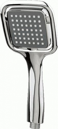 лейка MELODIA квадрат 1 функция, 100х100мм, хром/серый MKP20544