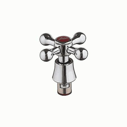 кран-букса LEDEME 1/2" керамика 20 шлицов, угол поворота 90гр, с маховиком крест LH08