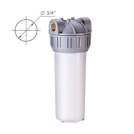 фильтр магистральный 10" Барьер (подкл.лат.резьба 3/4" ключ и кронштейн в комплекте) ВМ 3/4" Н102Р00