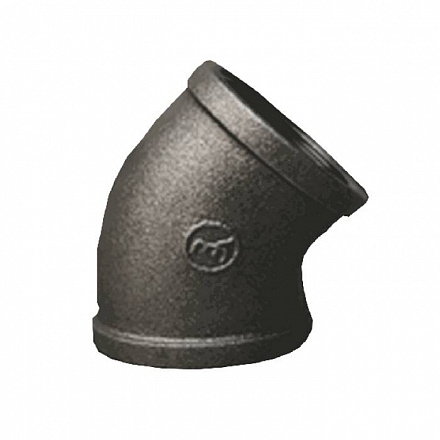 Угольник чуг 45гр Ду32 (1 1/4") м/м Fittex PLUS .