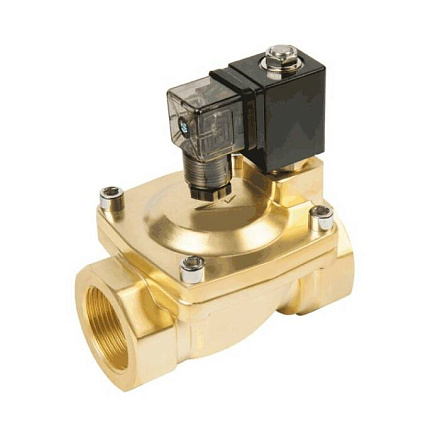 Клапан эл/магн лат НЗ BCX Ду15 Ру16 м/м кат 220В не прям Unipump 53884