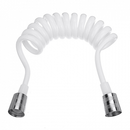 шланг д/душа гигиенического MELODIA ПВХ тип "телефон" белый L150см 1/2"*1/2" конус MKP34433BLwt