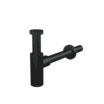 Сифон умыв бут б/вып 1 1/4"x32 пр/тр 32 лат чер мат DESIGN Alca A400BLACK