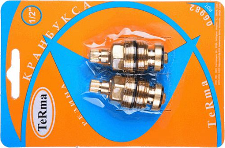 кран-букса MELODIA резина 1/2" 8*20 под крест 2 шт/уп MKP06982BL (арт. 015)