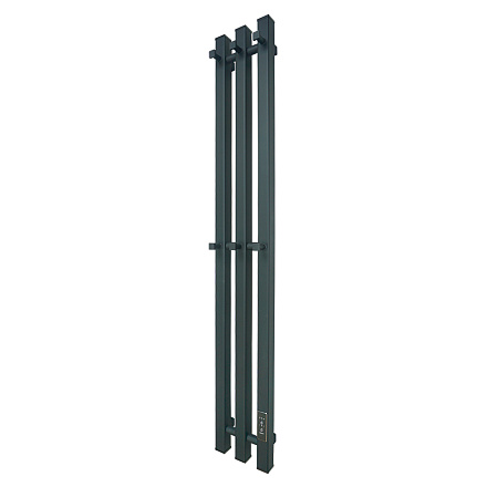 полотенцесушитель MELODIA Etude Electro Ferrum 100х15 П3 6 крючков MTREEF10015bk черный