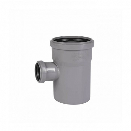 Тройник PP-H сер б/н Дн110х50х87гр перех в/к HTEA Ostendorf 115420