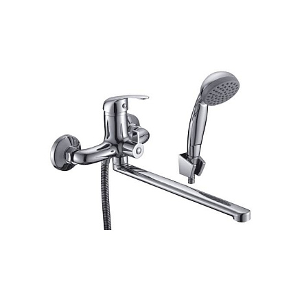 Смес/ванна В-серия однор дл/изл плоск Lобр в/к Дача Славен СЛ-ОД-В31