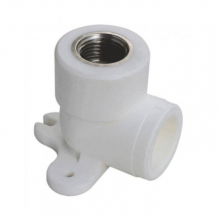 Угольник PP-R бел комб Дн20х1/2" ВР с креплением PRO VALFEX 10120020-PRO