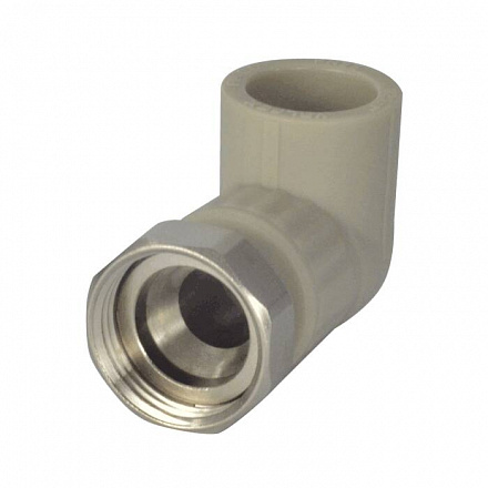 Угольник PP-R сер комб Дн25х1" нак/г VALFEX 10138125Г