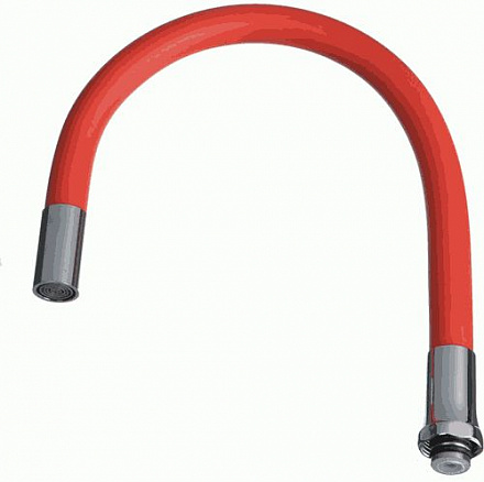 излив гибкий красный 49см MELODIA MKP20650