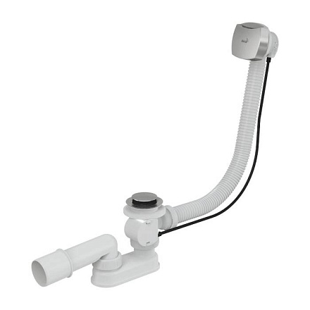 Сифон д/ванны плоск полуавт 1 1/2"x40 пер/тр 10гр 40/50 Alca A51CR