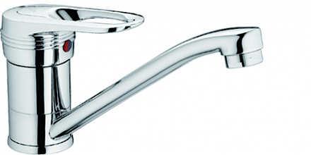 смеситель кухня LEDEME картридж д.40мм, поворотный излив 15 см., L4556