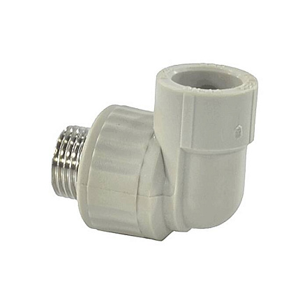 Угольник PP-R сер комб Дн20х3/4" НР VALFEX 10126220Г