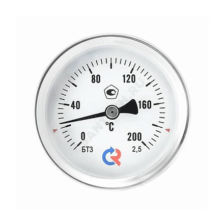Термометр биметалл БТ-31.211 100С Дк63 L=64 G1/2" осев Росма 00000002407