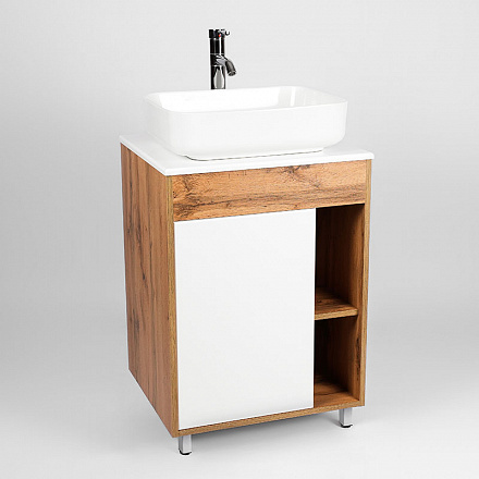 тумба Бостон 1 дверь со столешницей L56 50х56х82 без умывальника