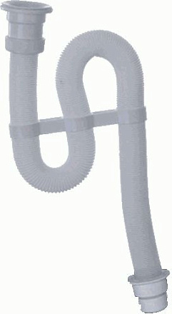 сифон д/умывальника гофрированный VIR 1.1/4"х40/50 пласт.выпуск, 900мм арт.0311