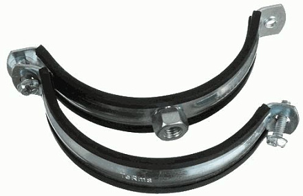 хомут оцинк.с резин. уплотн. 99-105мм (3 1/2) с гайкой М10 TeRma 24039