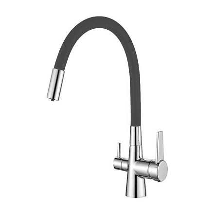 Смес/мойка однор г/изл/пит/в бок/р гайка Haiba HB76858-7