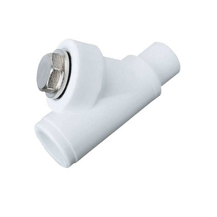 Фильтр PP-R бел сетчатый Дн25х45гр вн/нр пайка РосТурПласт 10845