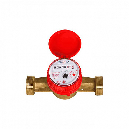 Счетчик г/в х/в Ду25 90С L160 в/к ЭКОМЕРА Э-25ОУ-160-СК