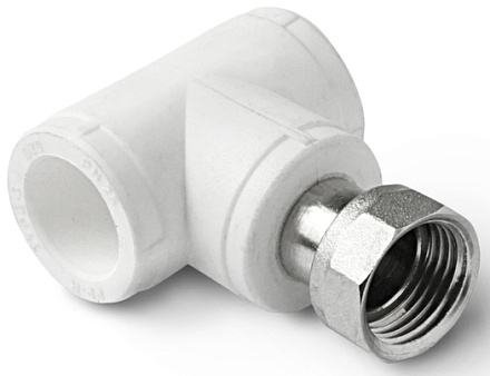 тройник PPRC с накидной гайкой 25*1" PRO AQUA