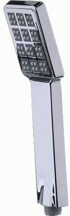 лейка MELODIA квадрат 1 функция, 75х55мм, L235мм, хром/серый MKP20594