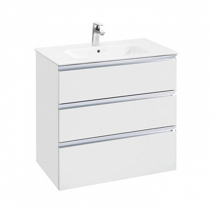 Тумба The GAP п/умыв 80 без ножек бел глян Roca A857406806