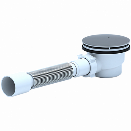 Е325C Сифон Ани 1-1/2" х 90 для душ/поддона h 65 с г/т375*40/50 хром