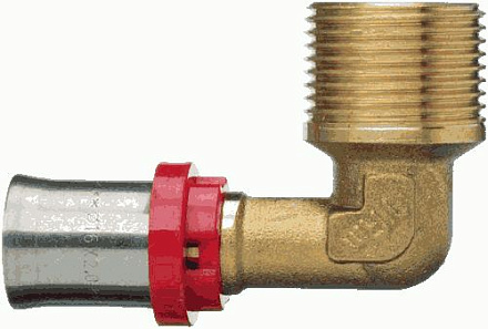 пресс уголок 16*3/4" с нар.резьбой красн.кольцо TRm 02531