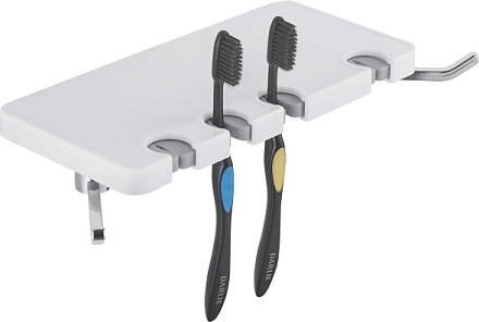 полка LEDEME для ванной L105w белый./хром