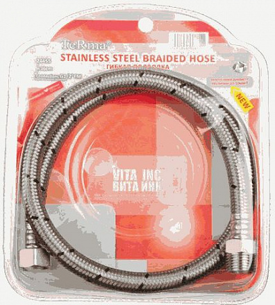 подводка для воды гибкая нерж. 120см в/н 1/2" Lux TeRma 24459 блистер