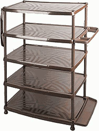 этажерка для обуви BEROSSI 5 секций 14116 коричневая