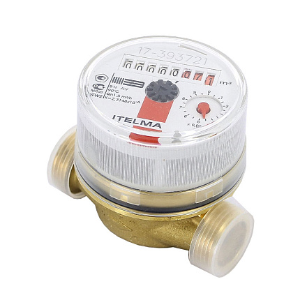 счетчик гор. воды WFW20.D080(Ду=15мм, L=80мм) ITELMA (без присоединительных комплектов)