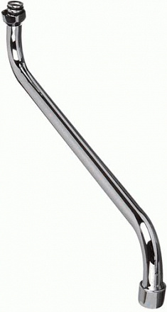 излив для смесителя круглый S-образный с аэратором русский стандарт 35см MELODIA MKP20693P