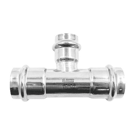 Тройник перех нерж AISI304 Дн28х22х28 пресс FS131 SantechSystems